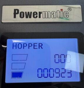 Powermatic 5 PLUS HOPPER Meldung